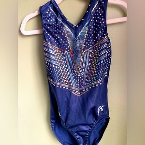 GK child large team USA gymnastics leotard